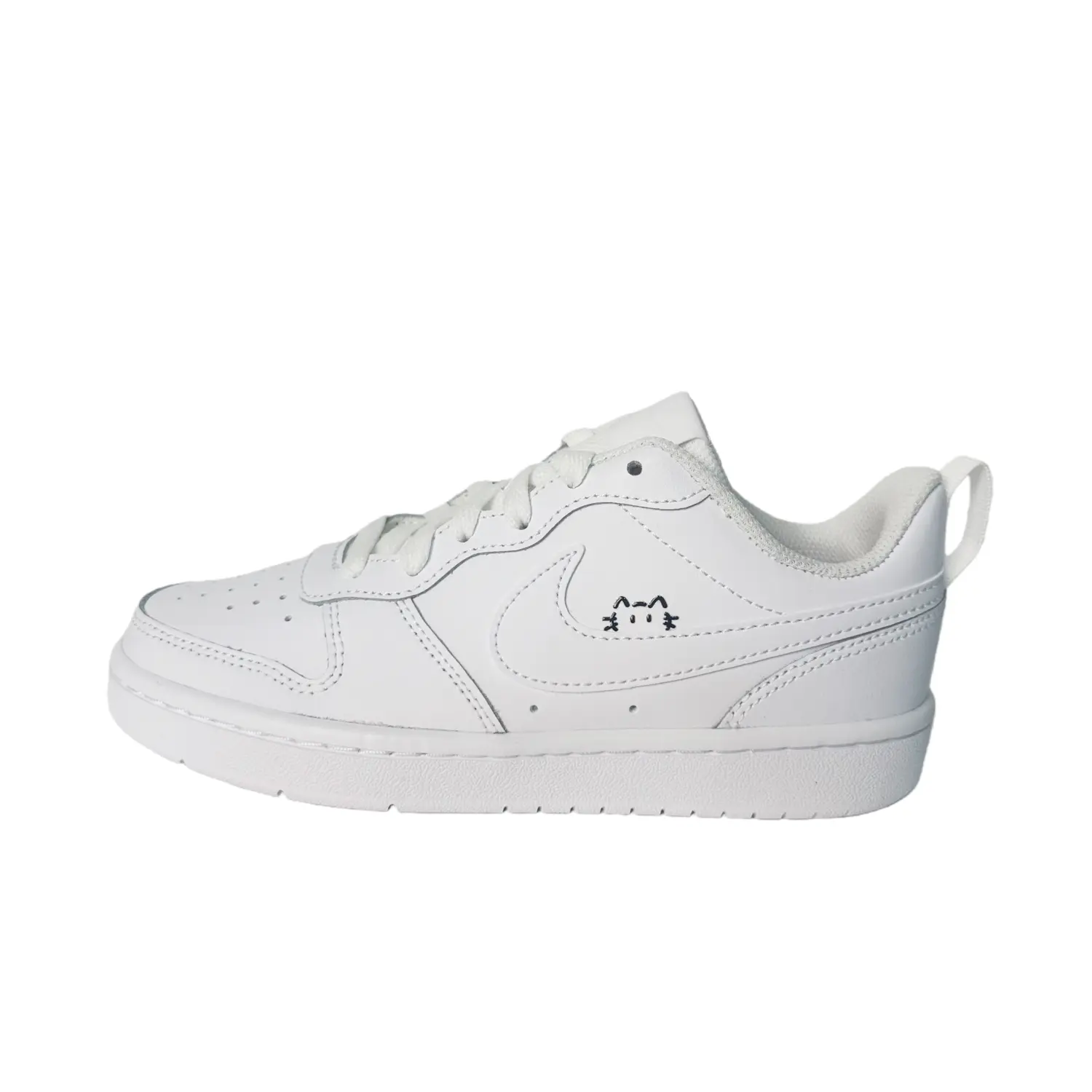 

Кроссовки для скейтбординга Court Borough Twilight Snow Kitten Leather Low top Unisex белые Nike, белый