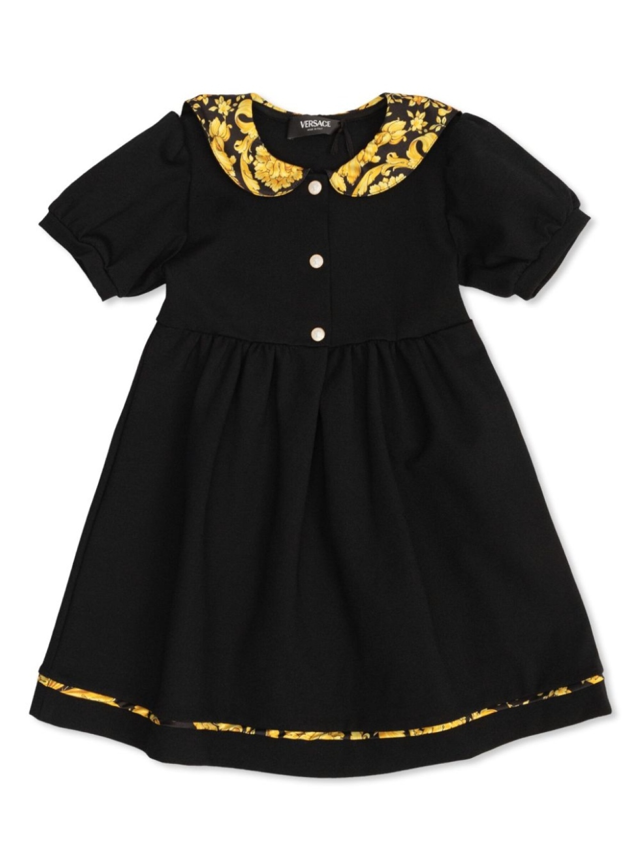 

Платье Versace Kids с принтом Barocco, черный