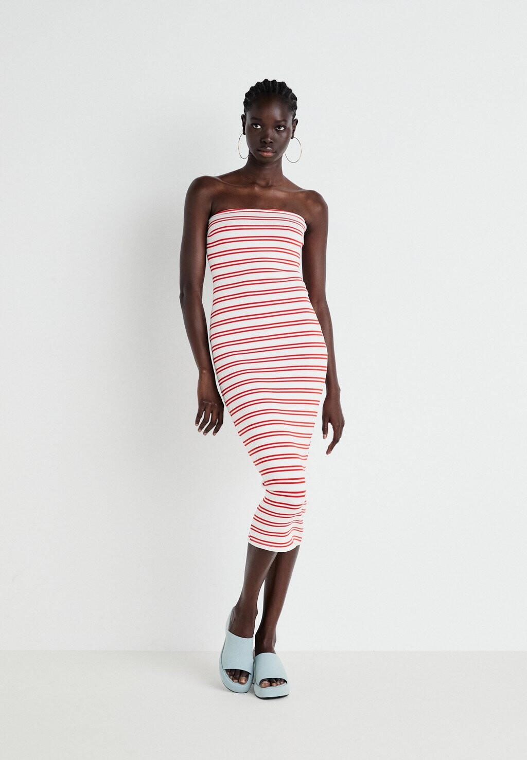 

Повседневное платье SUPER STRETCH TUBE DRESS Gina Tricot, красный