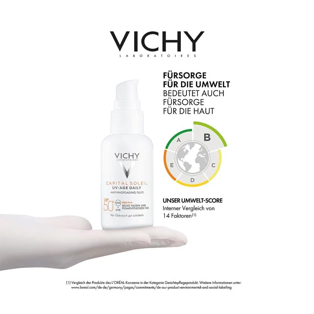 Солнцезащитный флюид для лица «Capital Soleil UV-Age Daily» SPF 50+ от VICHY Vichy — фото 4