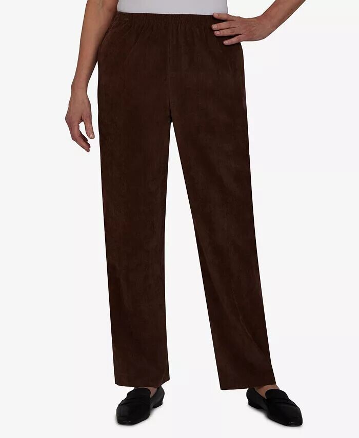 

Женские пропорциональные короткие брюки Missy Classics Alfred Dunner, коричневый