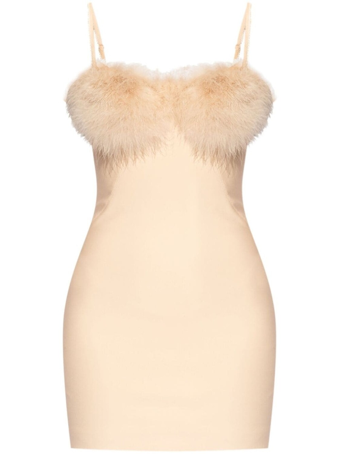 

Blumarine мини-платье с отделкой из искусственного меха, розовый