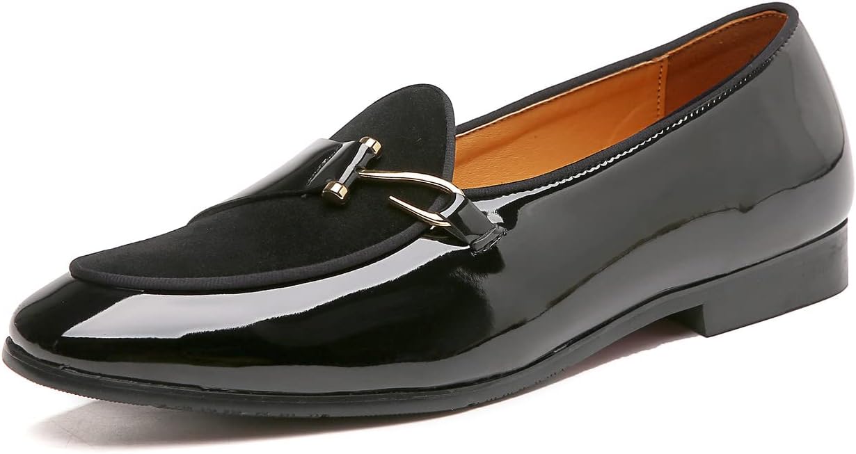 

Мужские лоферы Santimon, классические туфли с пряжкой, удобные повседневные мокасины и курения, черные, коричневые, синие