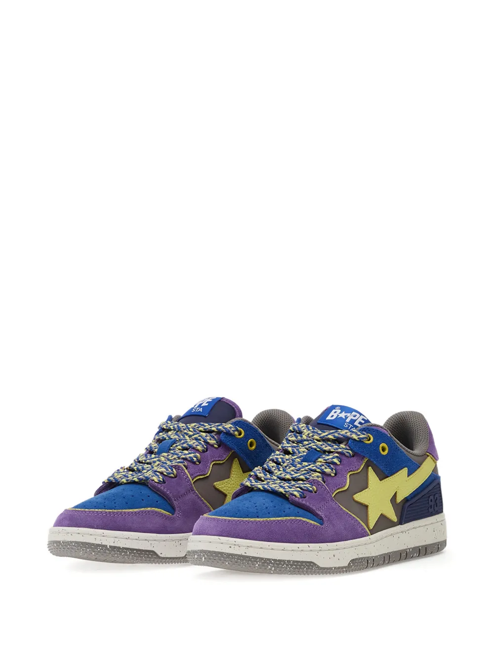 Кеды Bape Sk8 Sta 1 M2 на шнуровке A Bathing Ape, фиолетовый — фото 2
