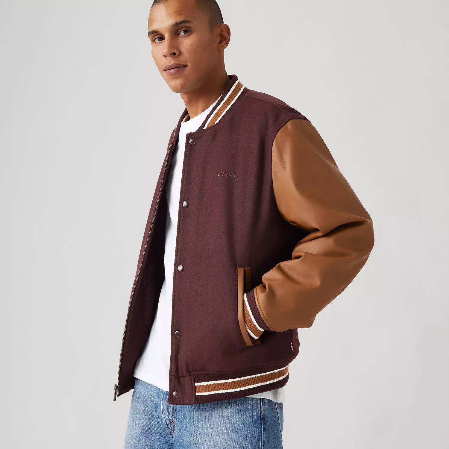 

Куртка университетского стиля из смешанной ткани Levi's, цвет Decadent Chocolate and Toasted Khaki - Multi-Color, Коричневый, Куртка университетского стиля из смешанной ткани Levi's, цвет Decadent Chocolate and Toasted Khaki - Multi-Color
