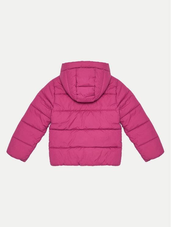 Пуховик стандартного кроя United Colors Of Benetton, розовый — фото 2