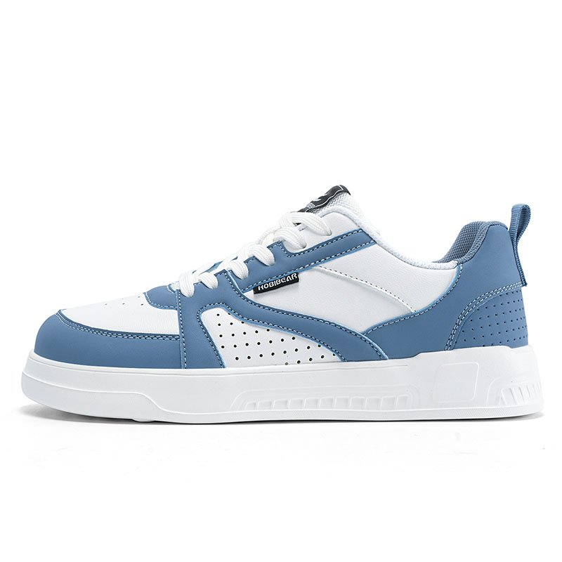 

Легкие низкие мужские кроссовки для скейтбординга HOBIBEAR, White Blue