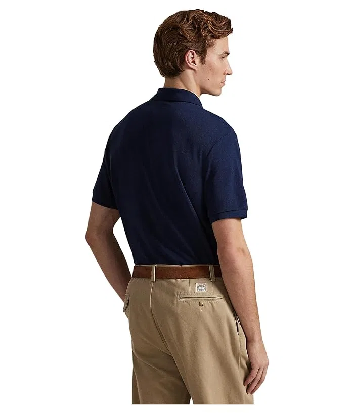Поло Polo Ralph Lauren The Iconic Mesh Polo Shirt, Newport Navy — фото 3