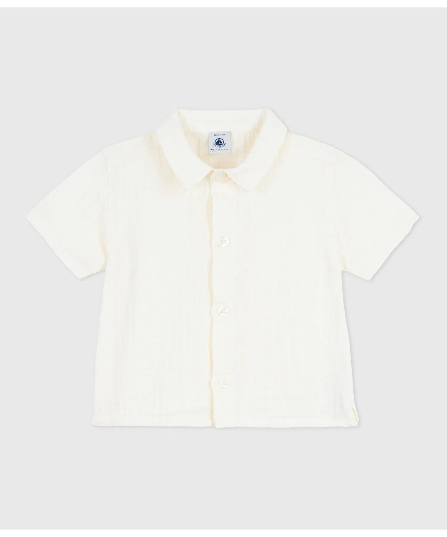 Детская рубашка Petit Bateau с коротким рукавом