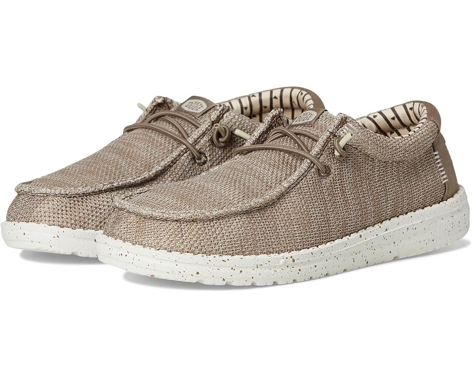 

Лоферы Hey Dude Kids Wally Stretch Sox, цвет Walnut