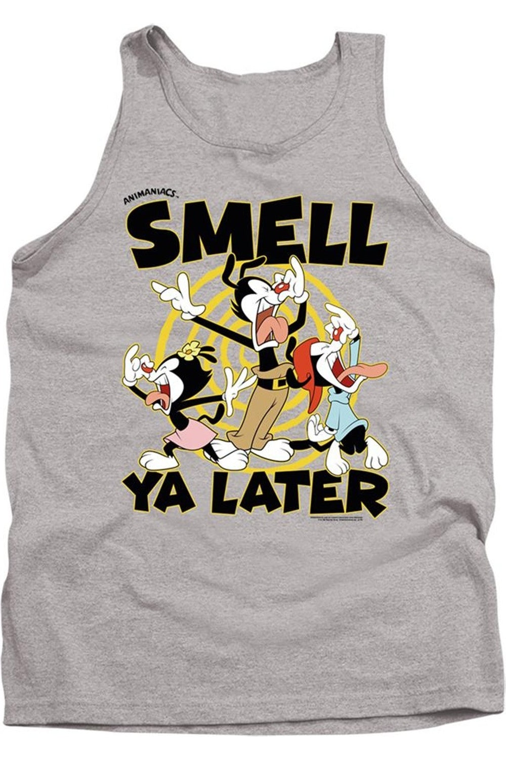 

Animaniacs Smell Ya Later Взрослая майка Gildan, цвет athletic heather