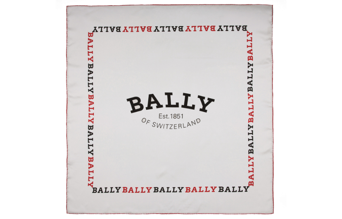 

Шелковый платок женский серый BALLY