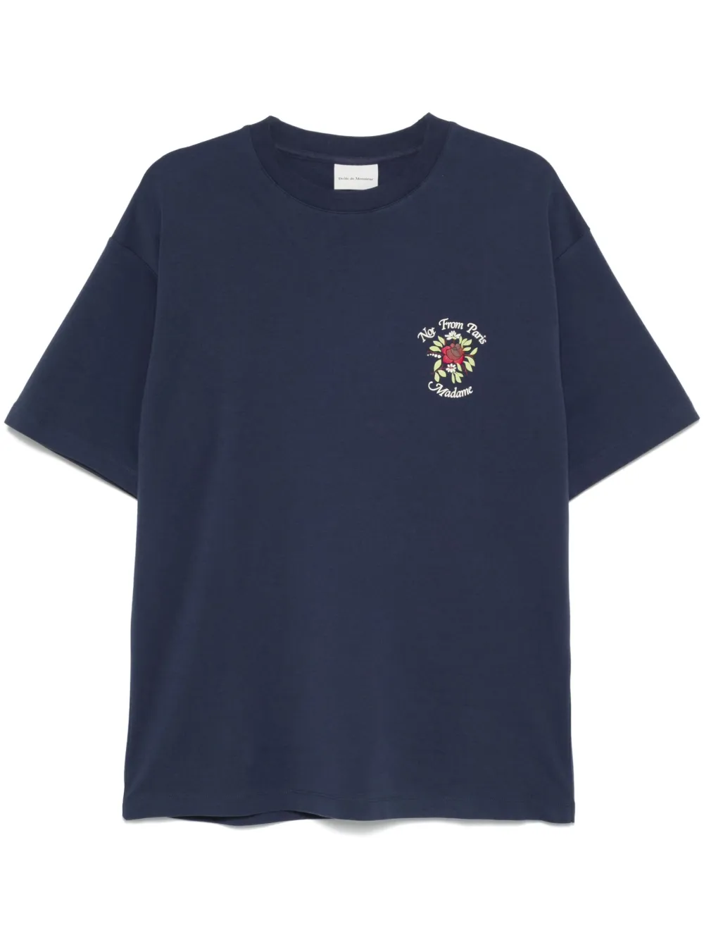 

Футболка с надписью Drôle De Monsieur, синий