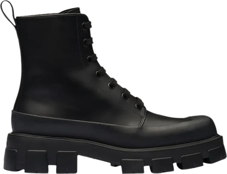 

Кроссовки Prada Monolith Leather Ankle Boot 'Black', черный