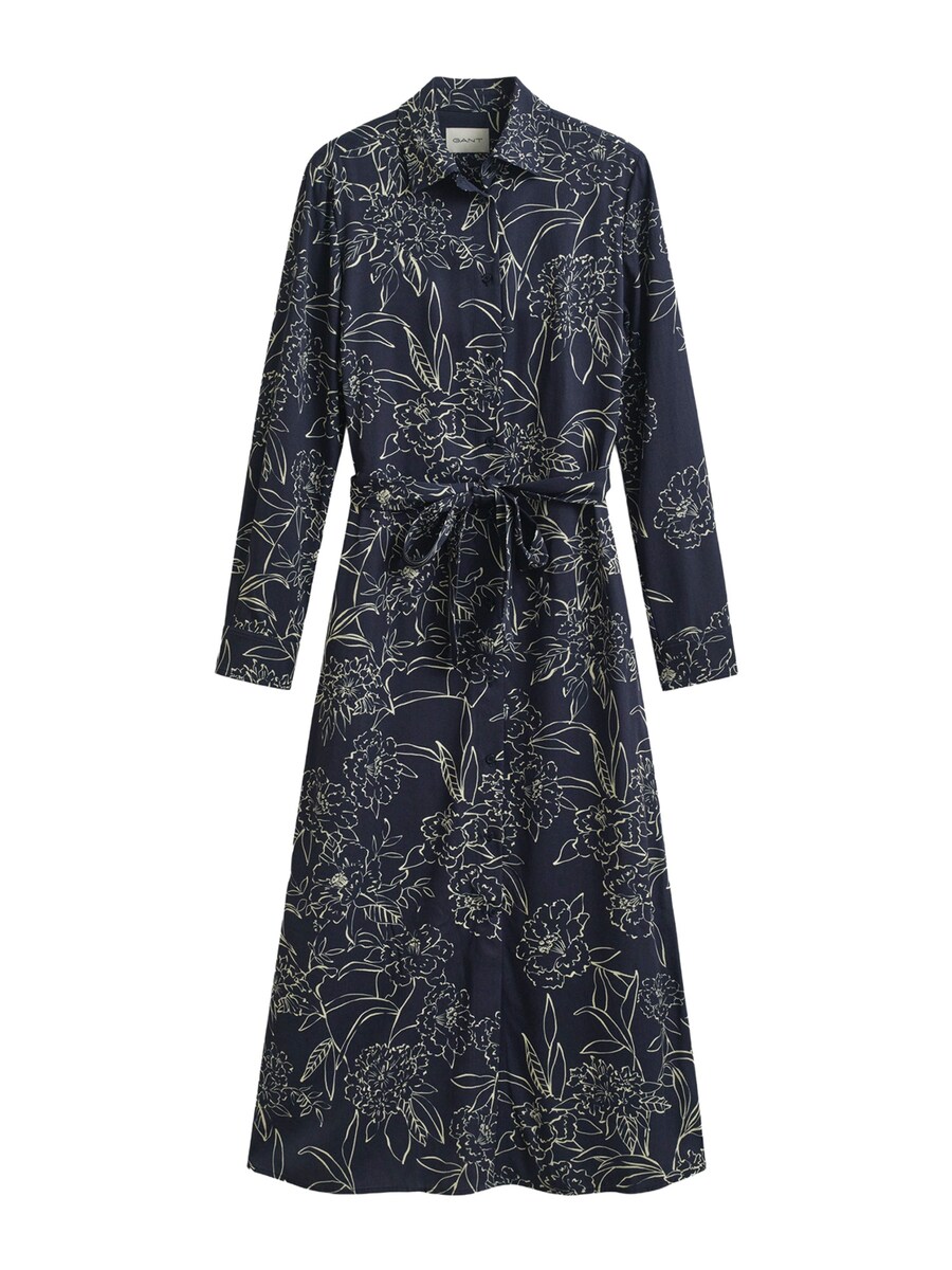 

Платье-рубашка GANT, темно-синий