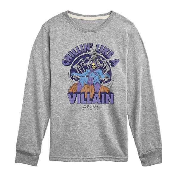 

Футболка с длинным рукавом Boys 8-20 master of the universe skeletor chillin' like a villain Licensed Character