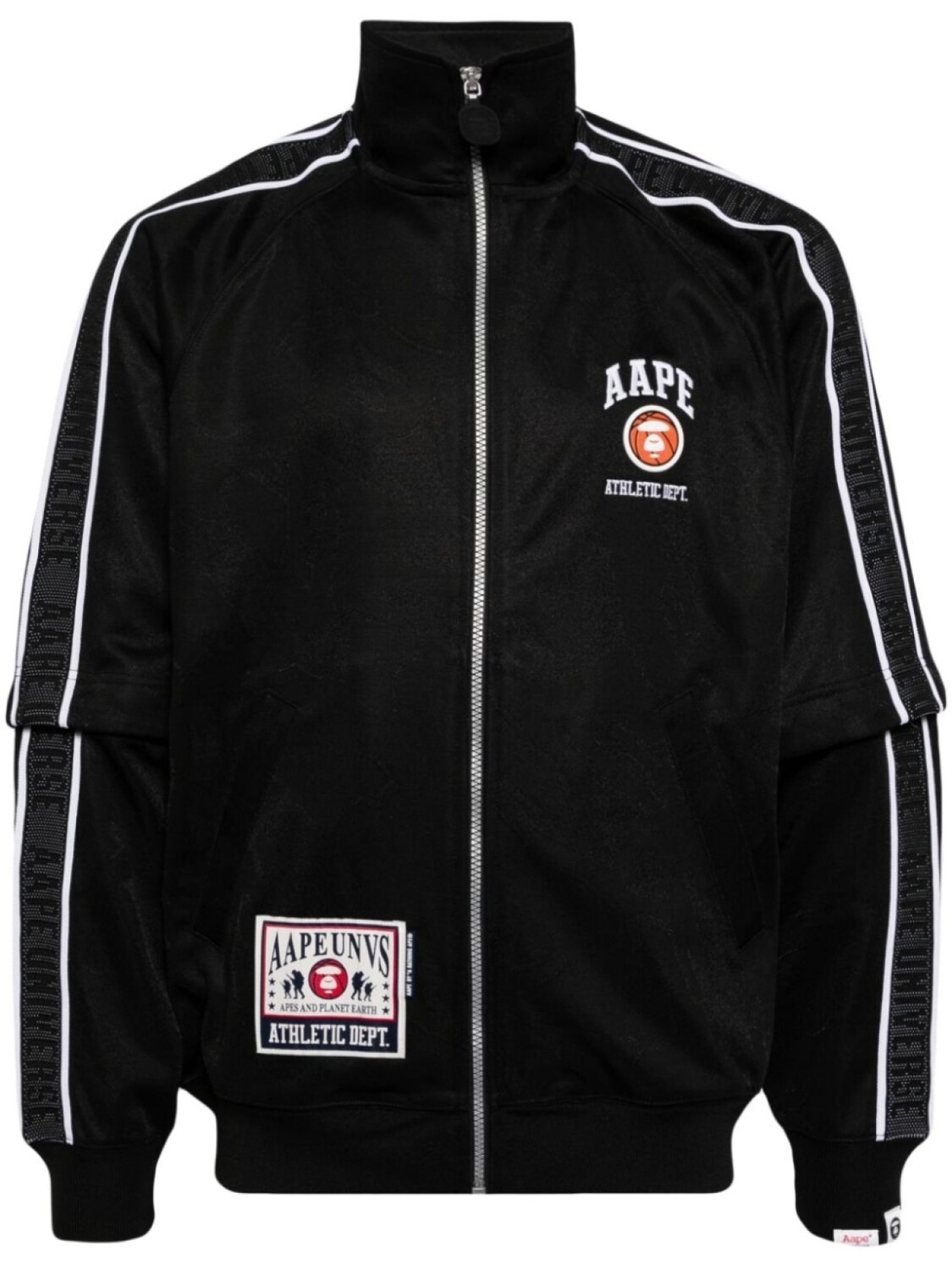 

Спортивная куртка со съемными рукавами AAPE BY *A BATHING APE, черный