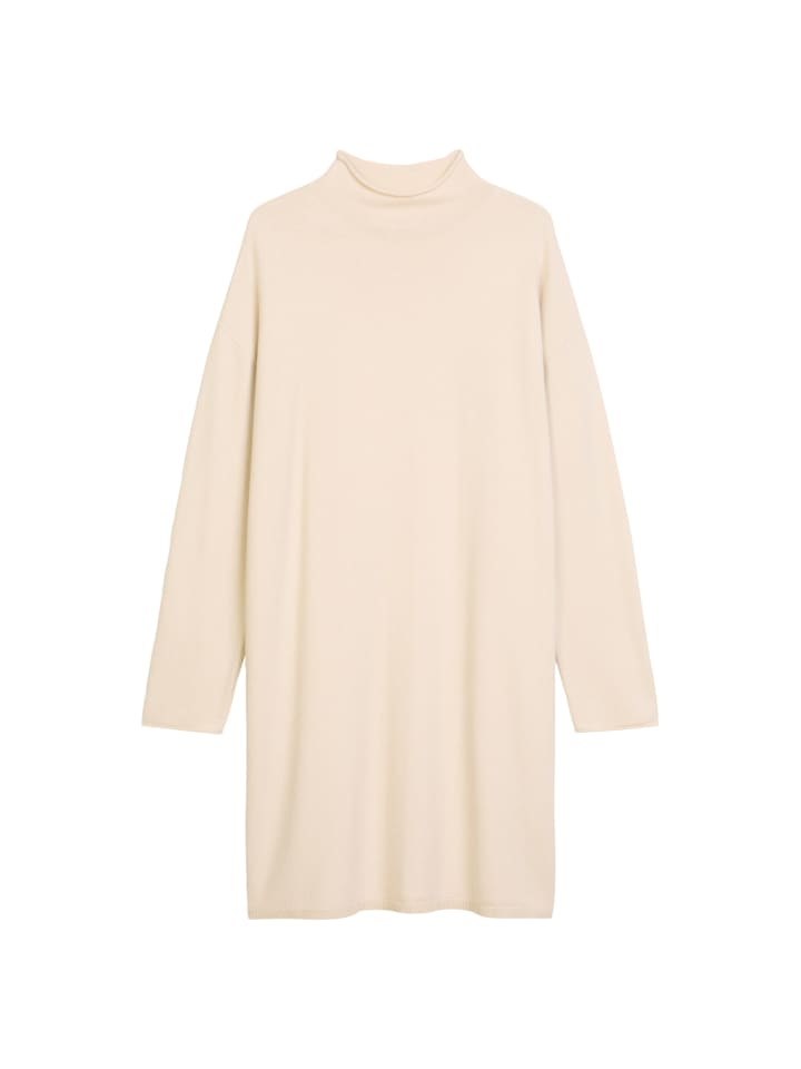 

Платье-свитер тонкой вязки, свободного кроя, светло-овесного цвета Marc O'Polo