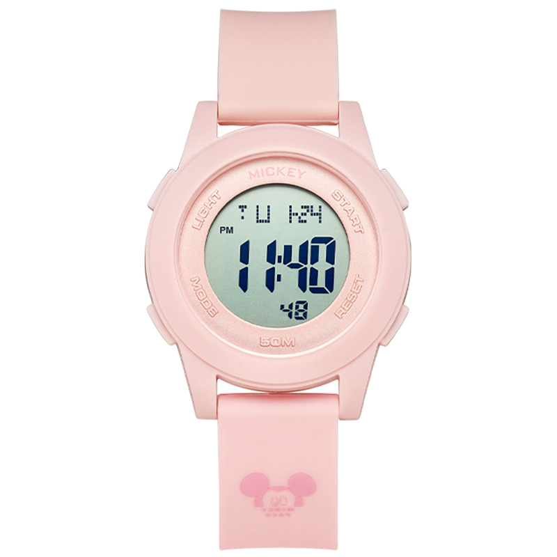 

Disney Часы Mickey Series Electronic Movement Silicone Strap Watch Unisex Gray Dial
