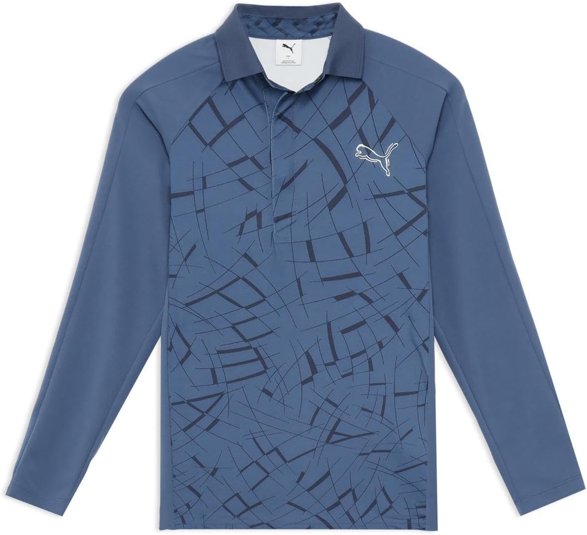 

Футболка-поло для гольфа с длинными рукавами и графическим изображением кошки Shadow Cat (63573801) Puma, темный индиго