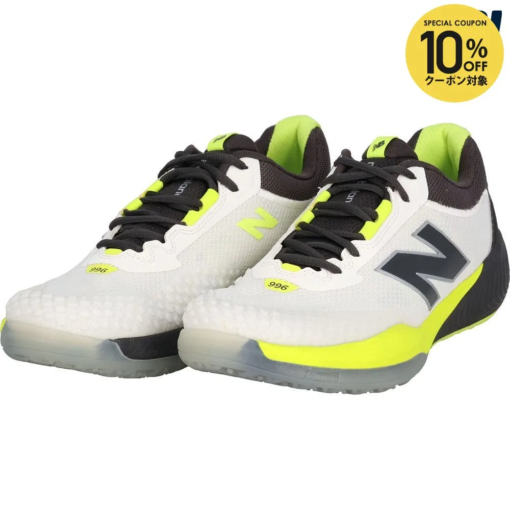 Мужские теннисные кроссовки «FuelCell 996 v6» от New Balance, White-Yellow(-)