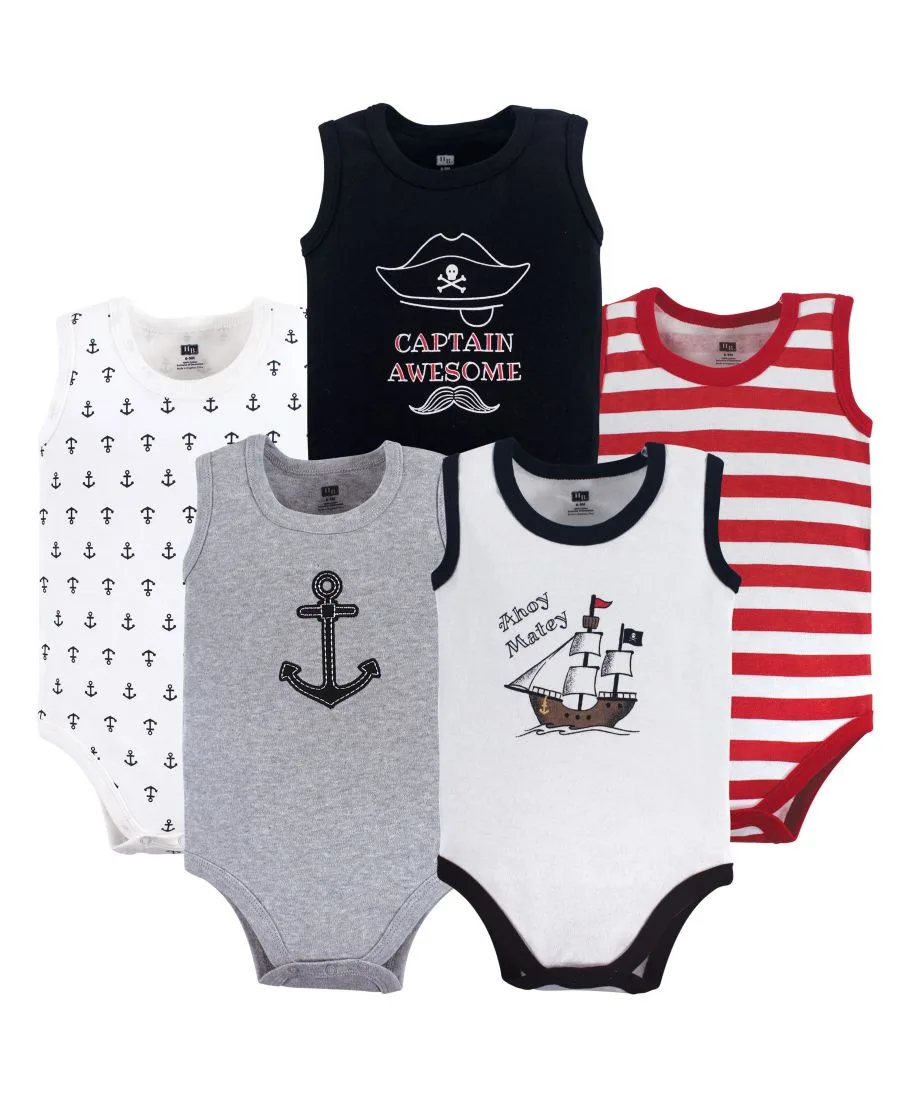 Мягкие хлопковые комбинезоны без рукавов Hudson Baby, Pirate Ship