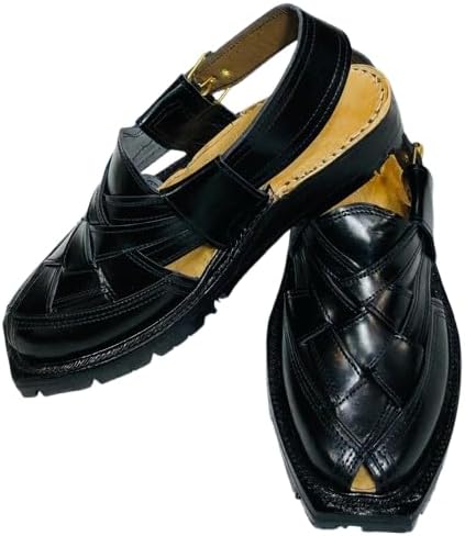 

Высокопешаварские сандалии, черные стильные сандалии ручной работы, классические черные кожаные пешаварские сандалии, этническая кожаная обувь для мужчин Generic