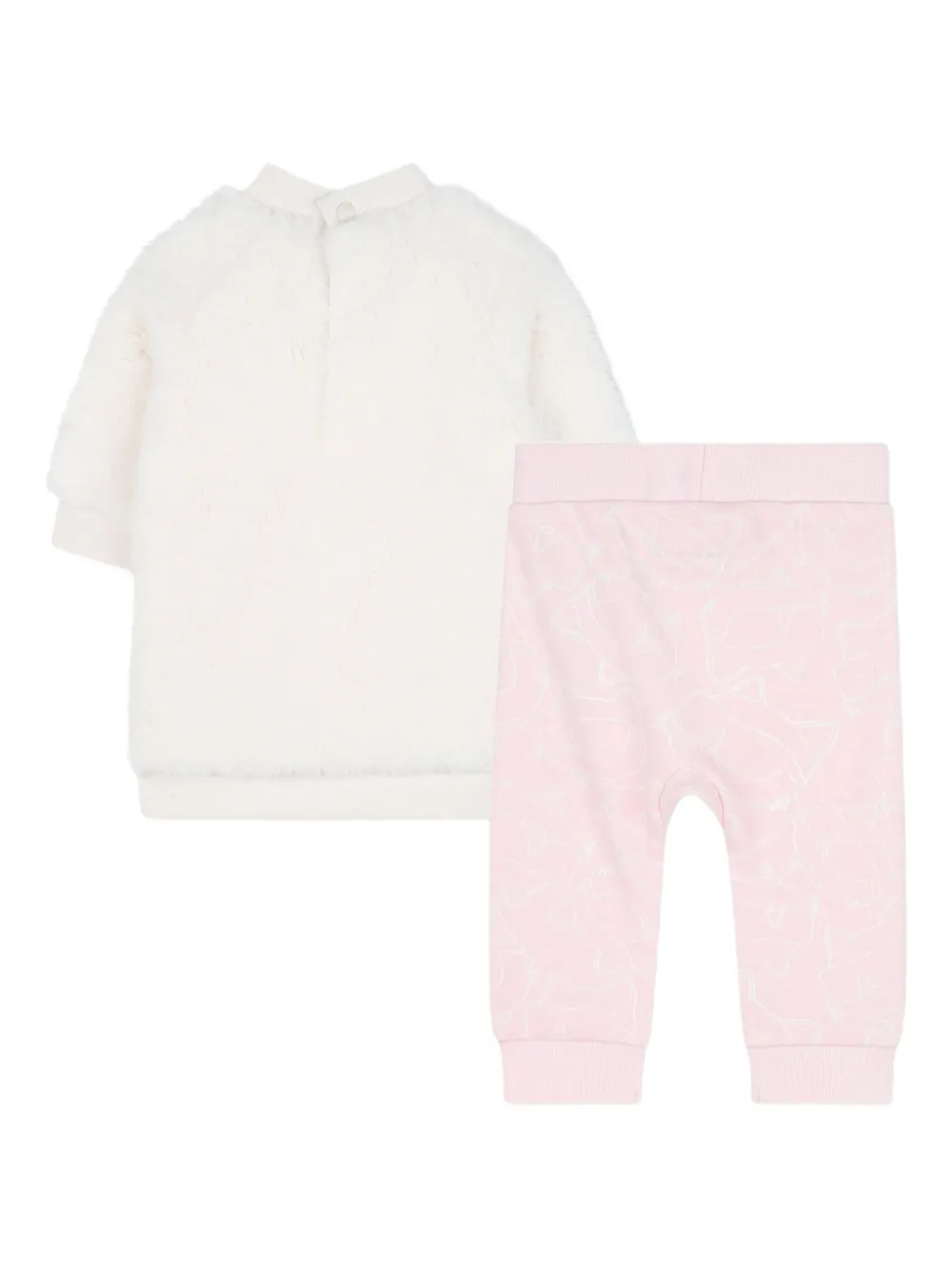 Комплект из платья и брюк KARL LAGERFELD KIDS, розовый — фото 3