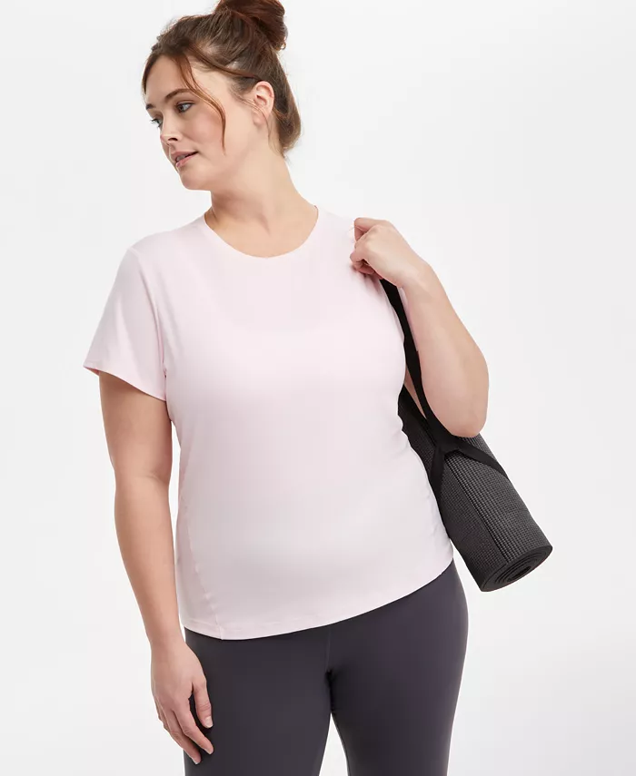 

Футболка с коротким рукавом Plus Size из супермягкой ткани ID Ideology, розовый