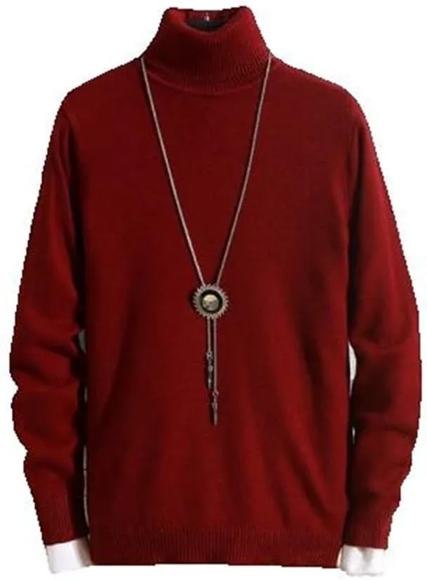 

Мужской водолазный свитер Xingfenly осенне-зимний однотонный