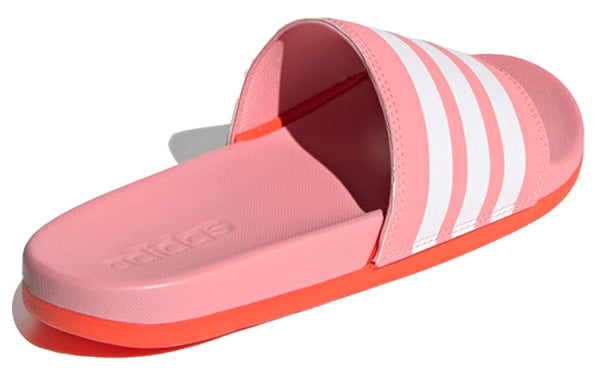 Тапочки adilette comfort slides 'super pop red' Adidas, розовый — фото 4