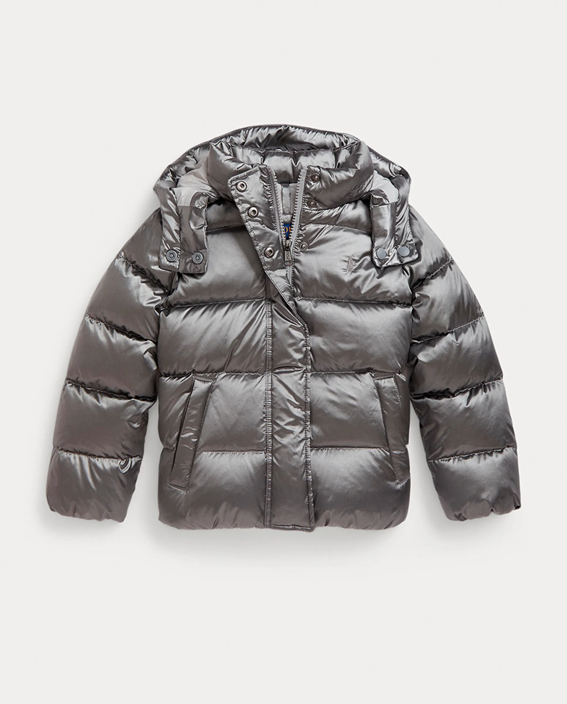 

Детская куртка с отстегивающимся капюшоном Polo Ralph Lauren, серый