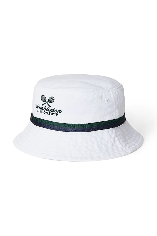 

Детская хлопковая шляпа Wimbledon Collection Polo Ralph Lauren, белый