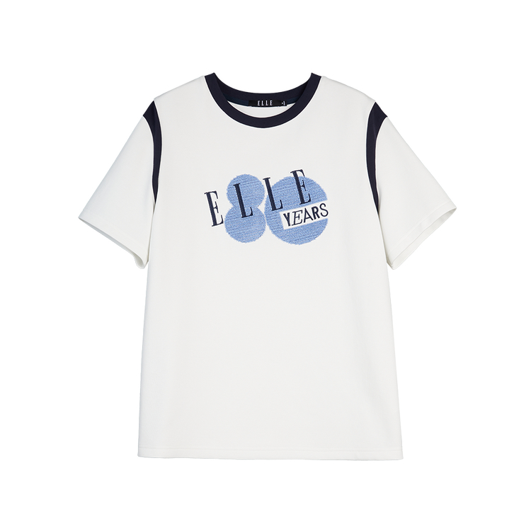 

ELLE Футболка женская Ecru с круглым вырезом, умеренно прямого кроя