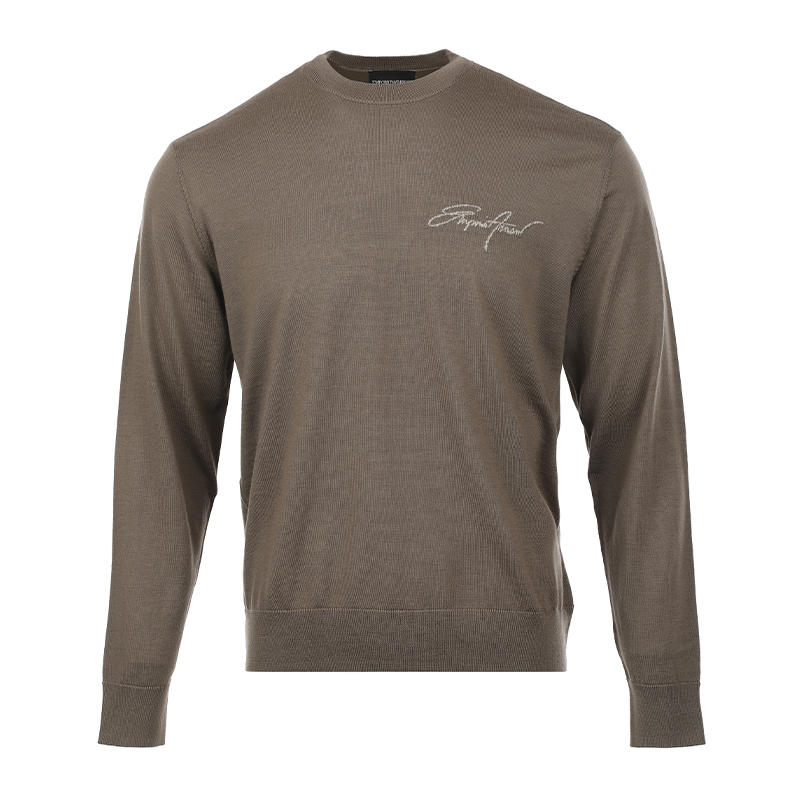 

EMPORIO ARMANI Свитер FW25 мужской светло-коричневый