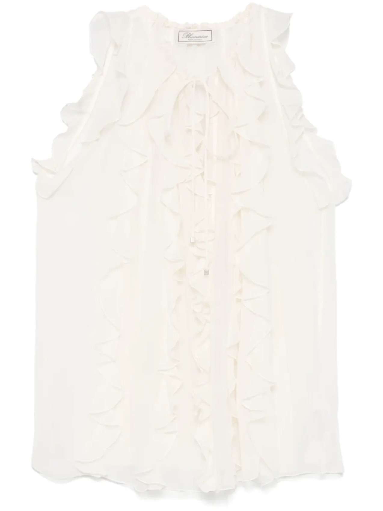 

Топ с оборками Blumarine, нейтральный