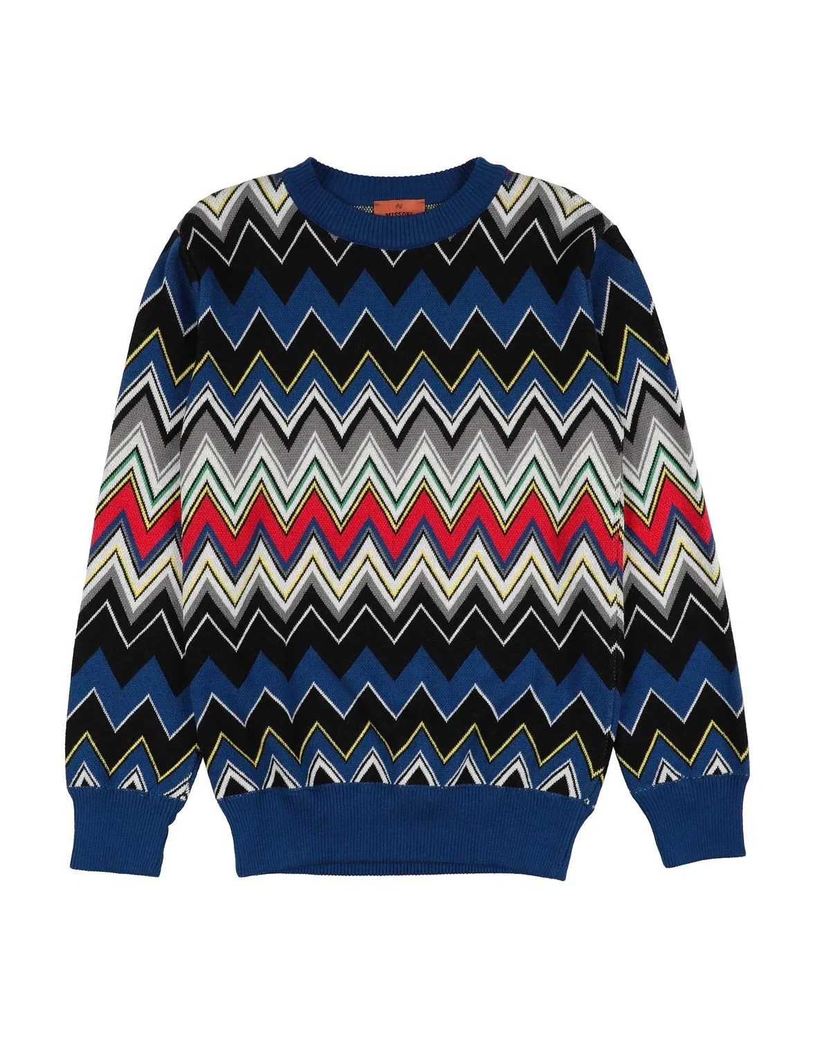 Детский свитер с круговым воротом Missoni, синий