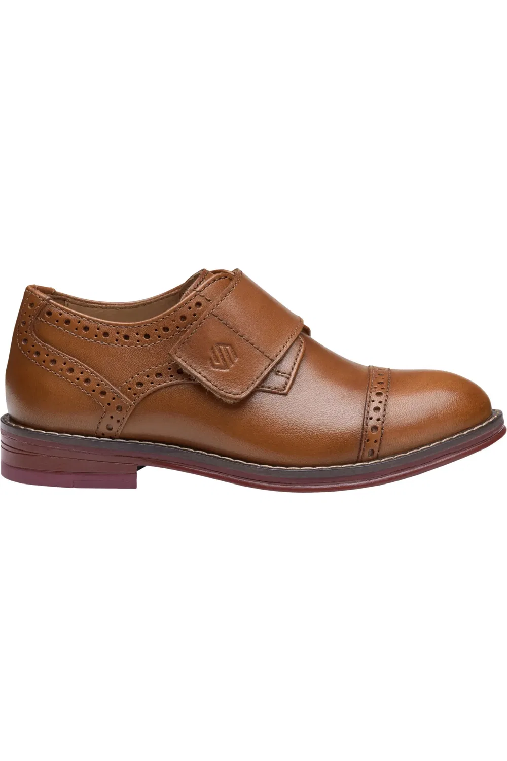 Детские туфли монки с мыском Cap Toe Conard Johnston & Murphy, Tan Full Grain — фото 3