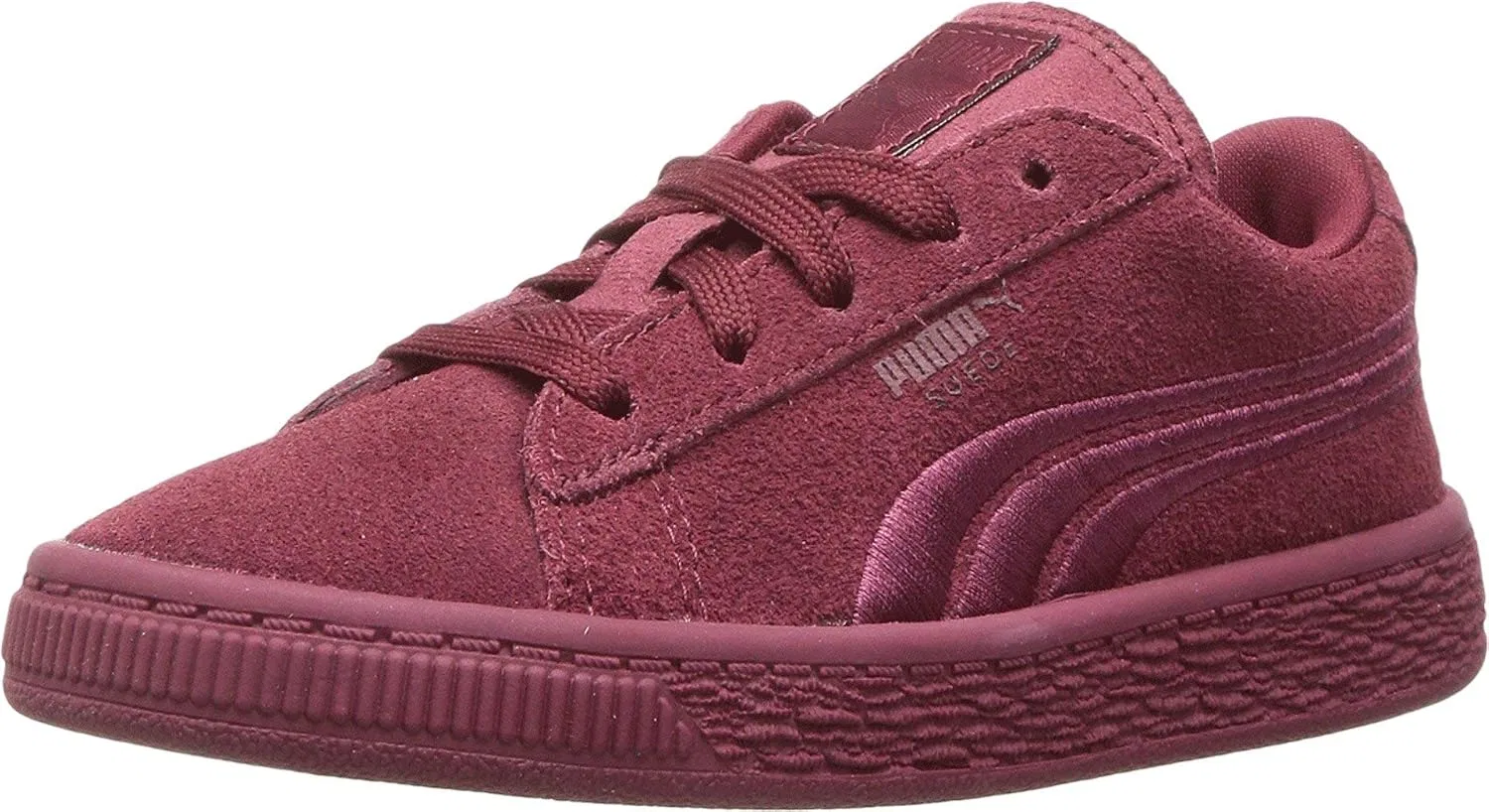 Детские кроссовки для мальчиков с классическим значком PUMA Suede Classic Badge, Cabernet