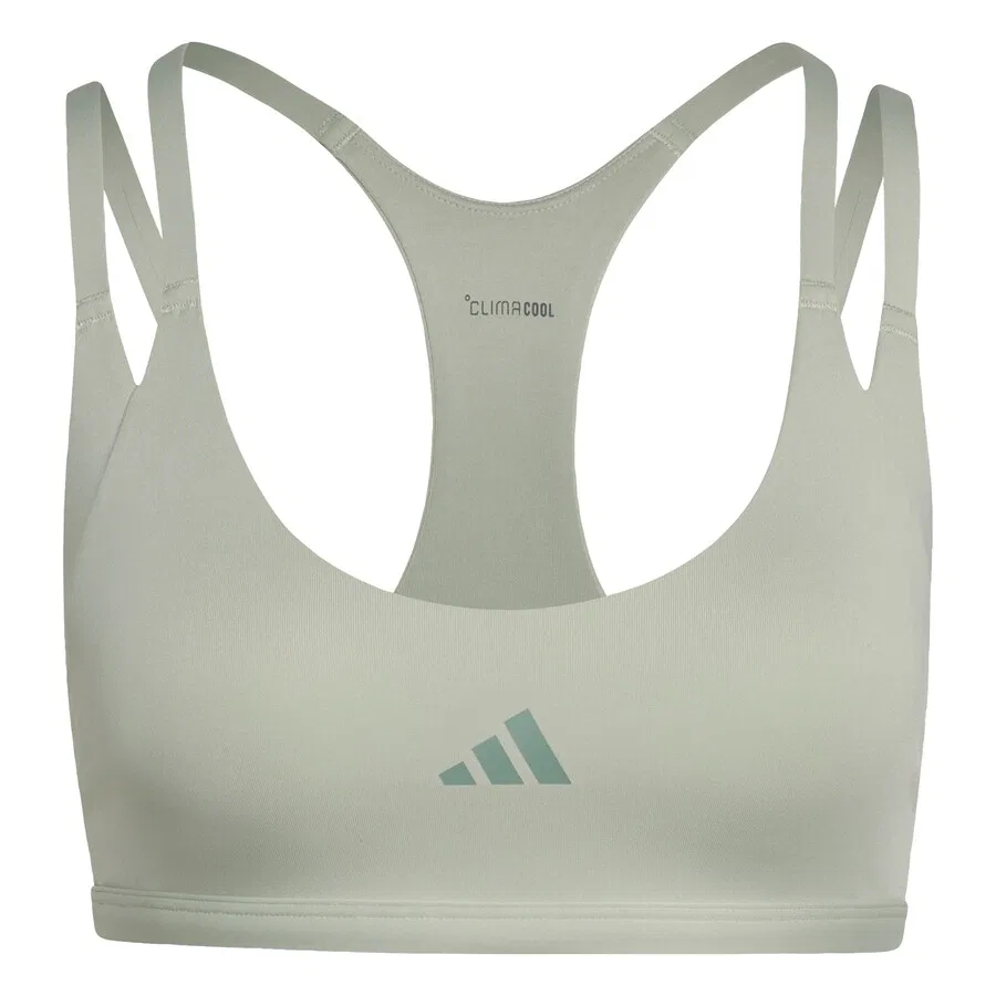 Спортивный бюстгальтер ADIDAS PERFORMANCE Bralette 'Optime Workout' пастельно-зеленого цвета