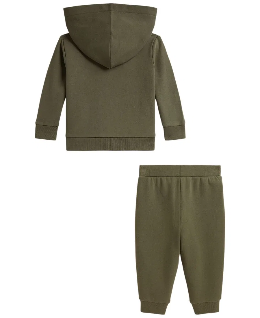 Комплект из худи и брюк для мальчика, с логотипом Polo Ralph Lauren, Cruise Olive — фото 2