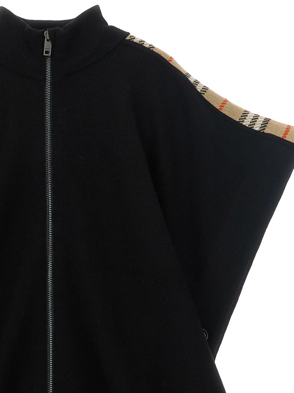 Накидка "Izza" Burberry, черный — фото 3