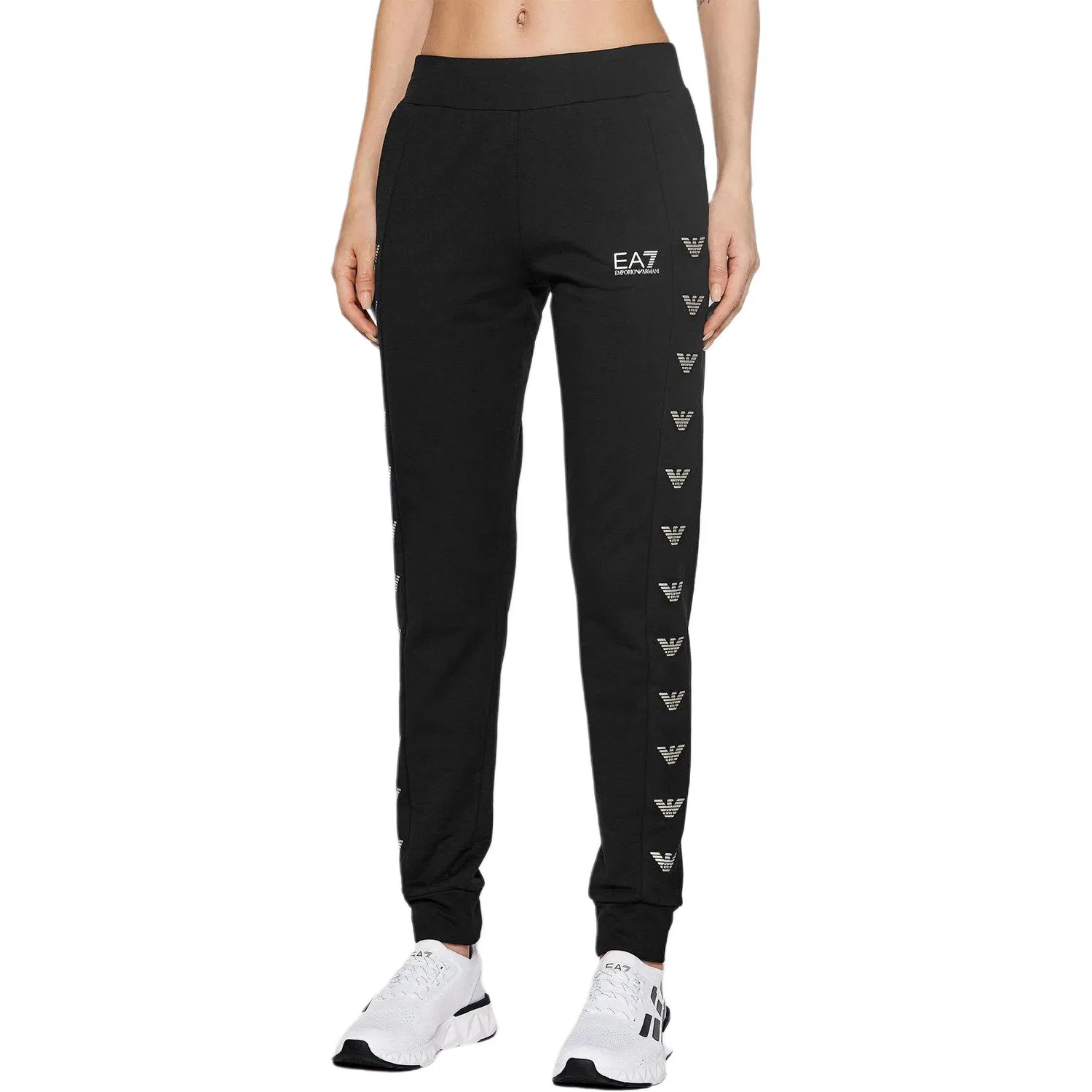 Спортивные штаны EA7 Knitted Sweatpants, EMPORIO ARMANI, Black — фото 4