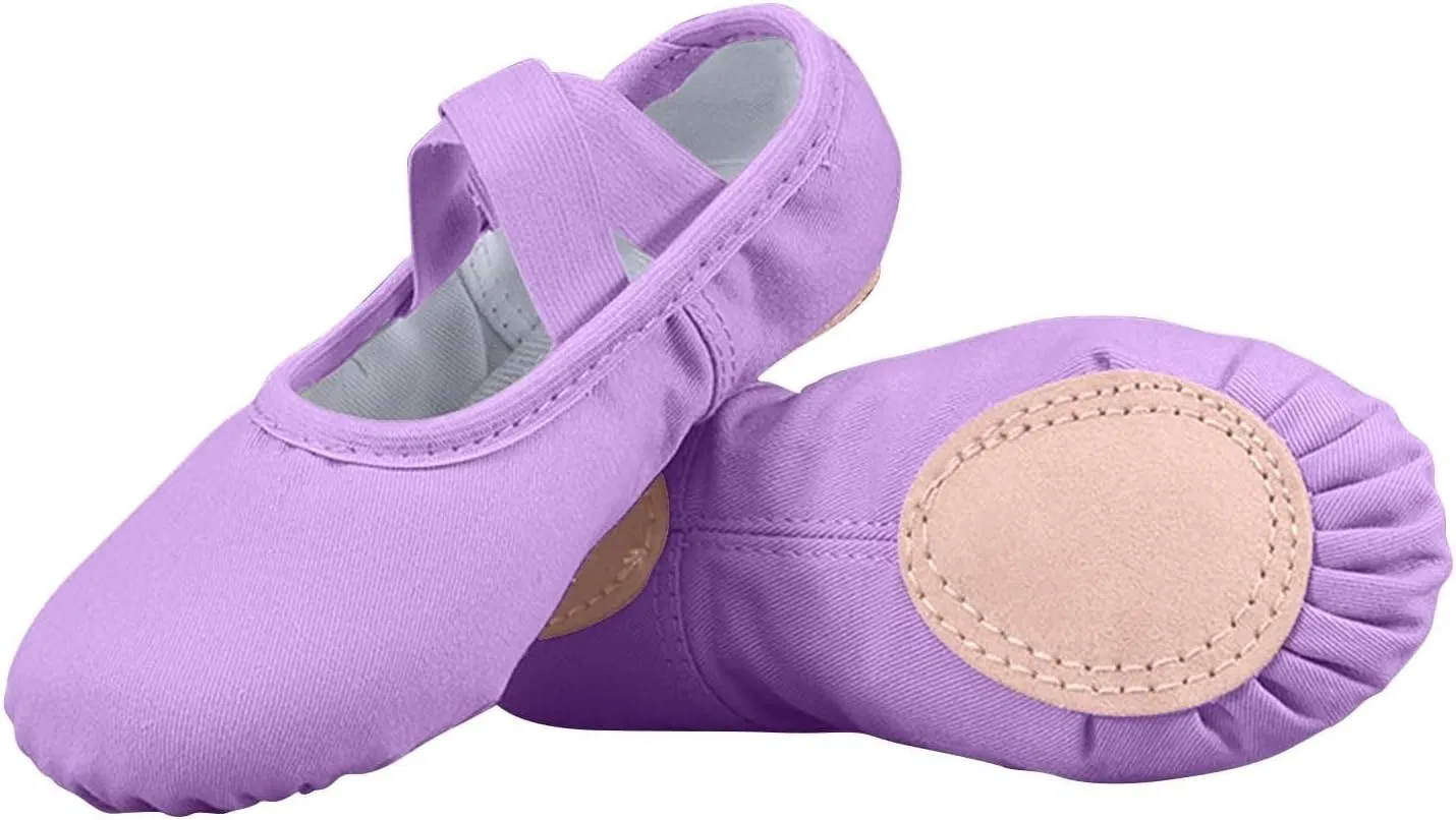 Детские балетки для девочек без завязок, Purple