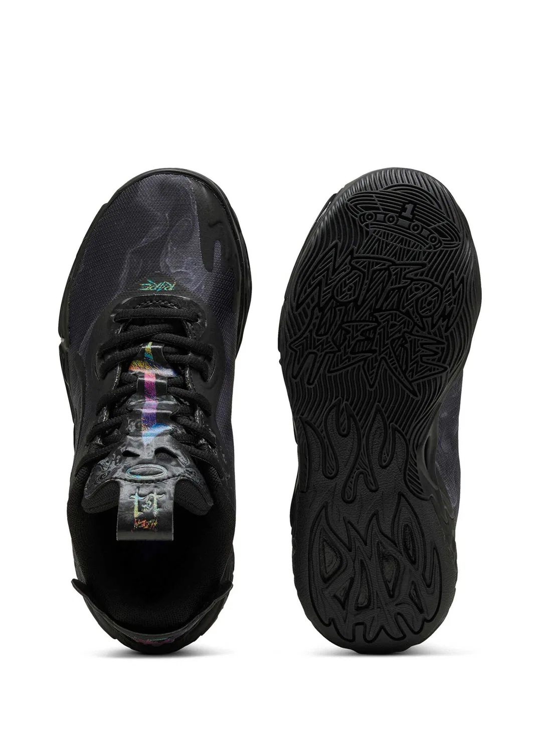 Кроссовки баскетбольные Puma MB.04 Lo Team, PUMA Black-Dark Amethyst — фото 4