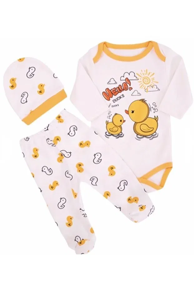Детское боди с длинным рукавом Minibird Baby, Yellow