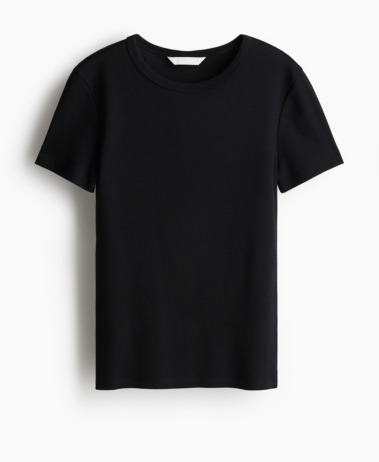 

Футболка H&M Ribbed, черный