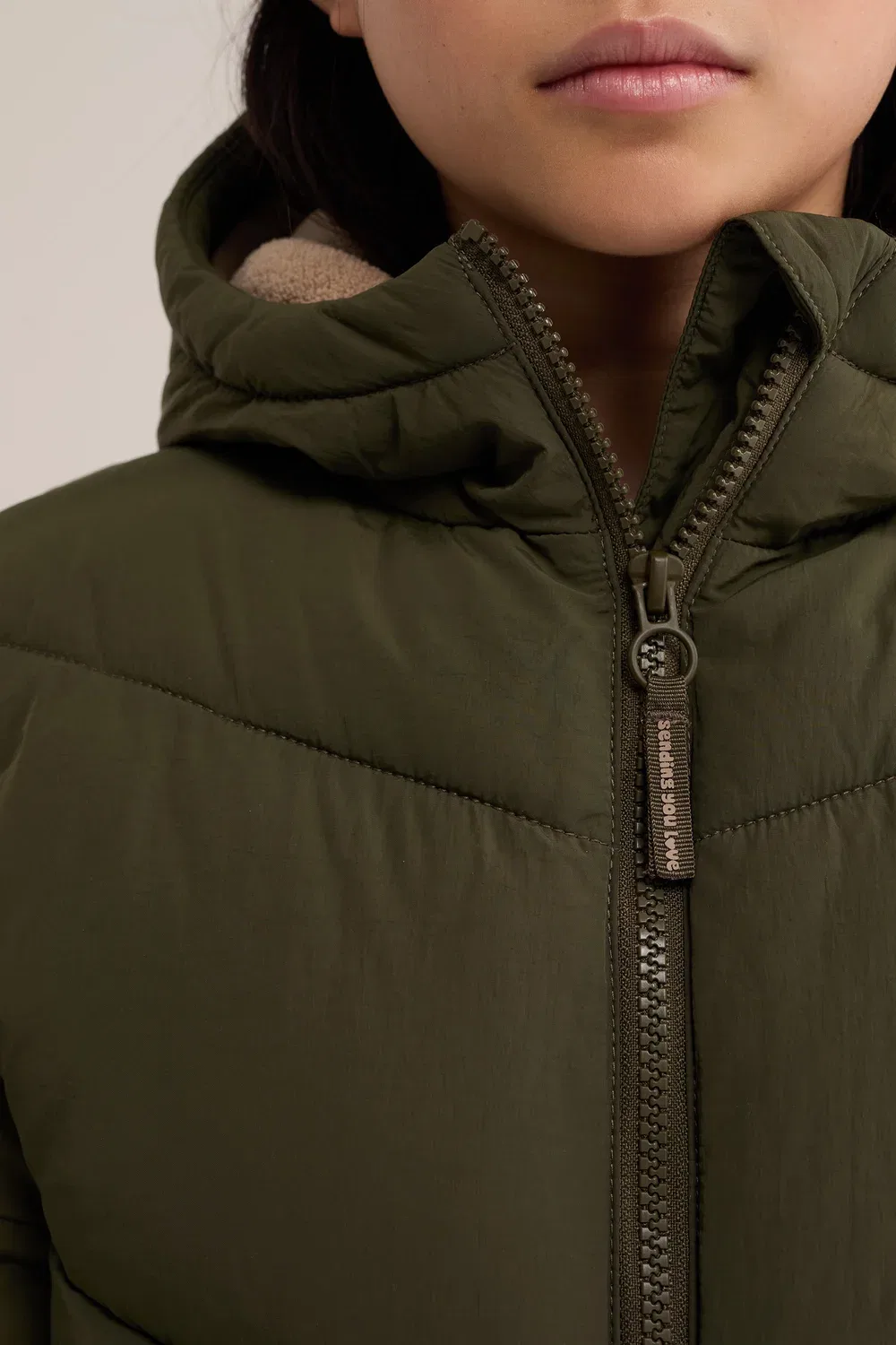 Зимнее пальто We Fashion, Army Green — фото 2