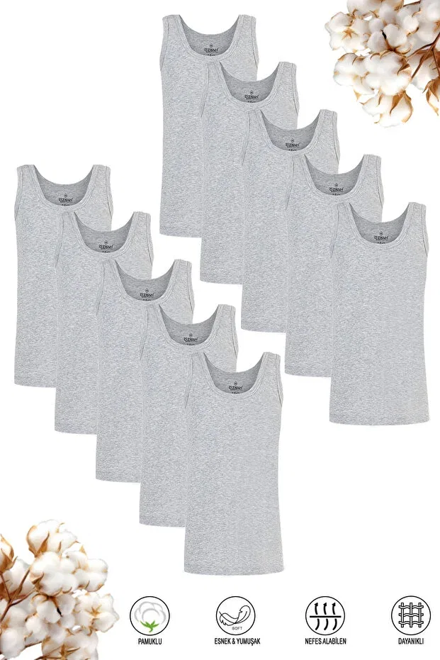 Детское для мальчиков набор маек Özkan 0801 Özkan Underwear, Gray Melange