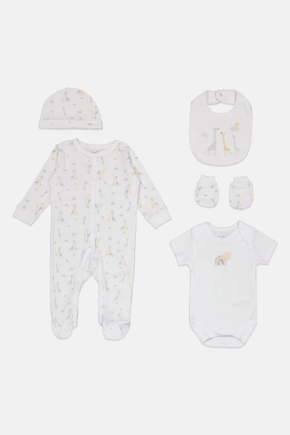 Комплект детский с принтом 5 предметов Rock-A-Bye Baby Boutique, разноцветный — фото 4